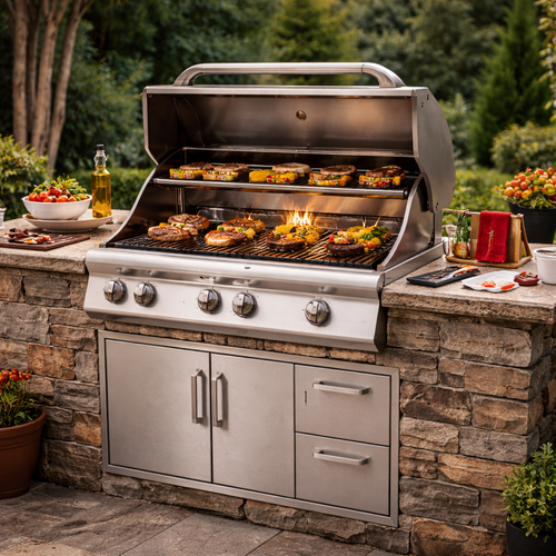 built in grill