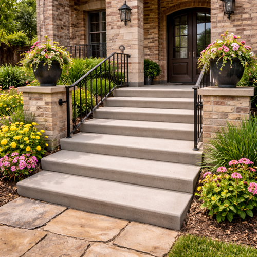 concrete steps
