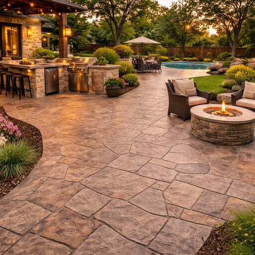 stamped concrete