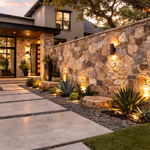 stone walls